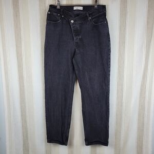 Abercrombie & Fitch The Dad High Rise‎ Jeans Black Size 31/12